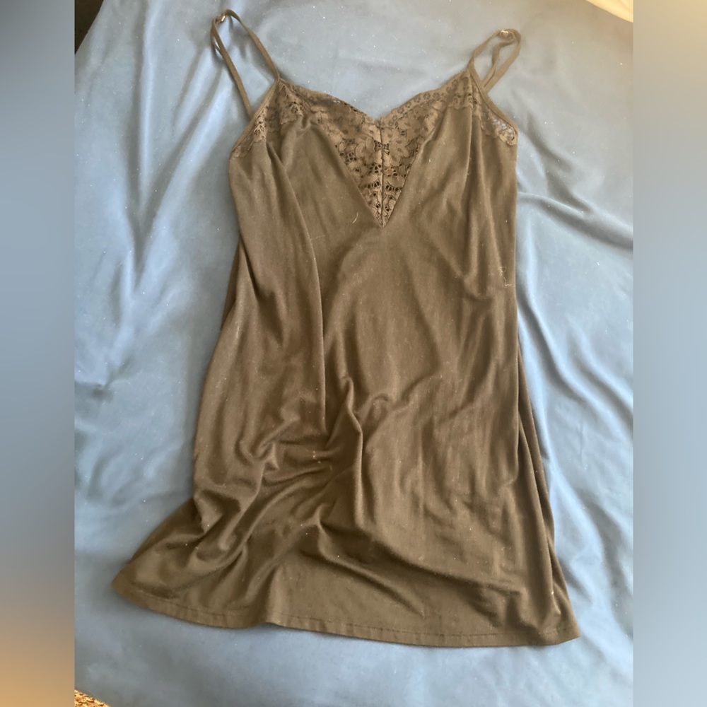 Victorias Secret Black lace nightgown or tank top